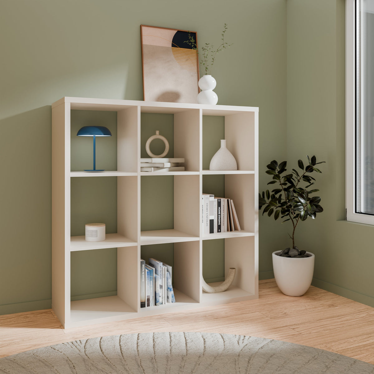 Mauro 3x3 Storage Unit in Sand - image 4