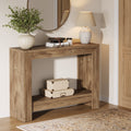 41.3-Inch Narrow Console Table with Storage Shelves, Farmhouse Hallway and Sofa Table