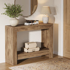 41.3-Inch Narrow Console Table with Storage Shelves, Farmhouse Hallway and Sofa Table