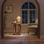 24-inch round farmhouse nightstand