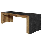 78.7-Inch Conference Table for 6 to 8 People with Reinforced Double-Rectangle Legs, Rustic Meeting Table for Office Boardroom and Conference Room