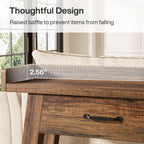 70.9 Inch Extra Long Console Table with 3 Drawers, 2-Tier Sofa Table for Living Room