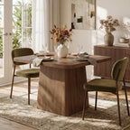 39.37-Inch Solid Wood Square Dining Table with Pedestal Base, Farmhouse Kitchen Table for Small Spaces