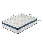 Hybrid Memory Foam Mattress, 7-Zone Orthopedic Support Medium Firm
