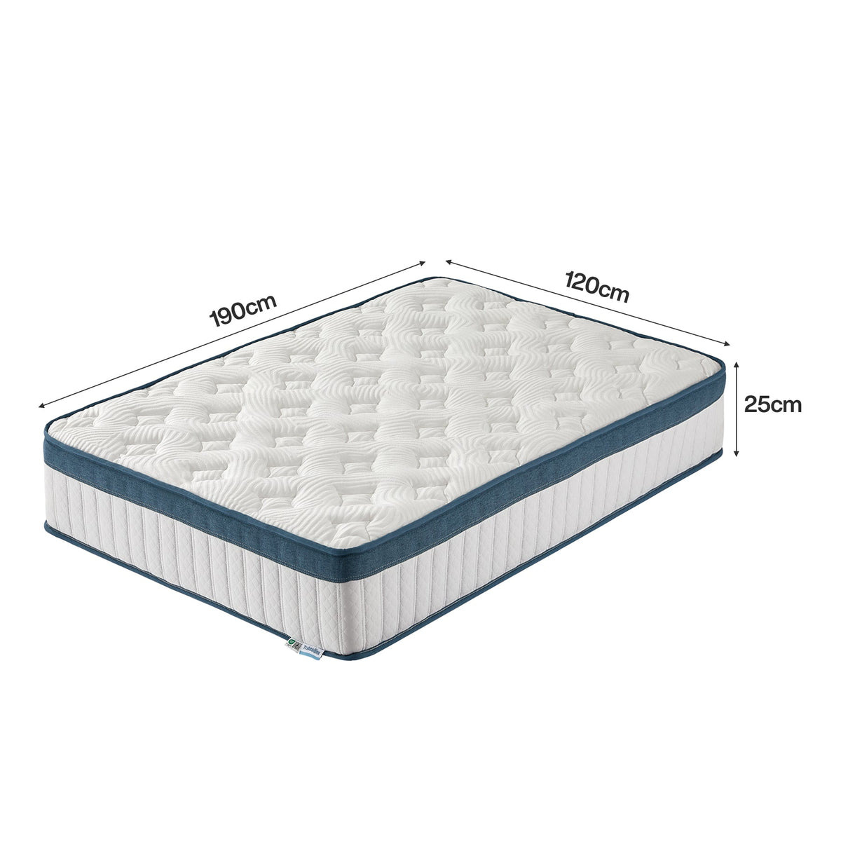 Hybrid Memory Foam Mattress, 7-Zone Orthopedic Support Medium Firm