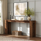 70.9-Inch Solid Wood Console Table, Sofa Table for Hallway