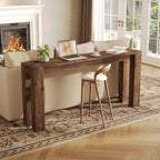 70.9-Inch Solid Wood Console Table, Sofa Table for Hallway