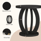 24-inch round farmhouse nightstand
