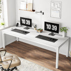 Rectangle Executive Desk, 78.7" Computer Desk 6FT Conference Table