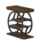 25.59" Side Table, 4-Tier Narrow End Table for Living Room Bedroom