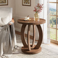 24-inch round farmhouse nightstand