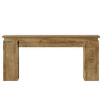 63-Inch Console Table, Farmhouse Sofa Table with Open Storage