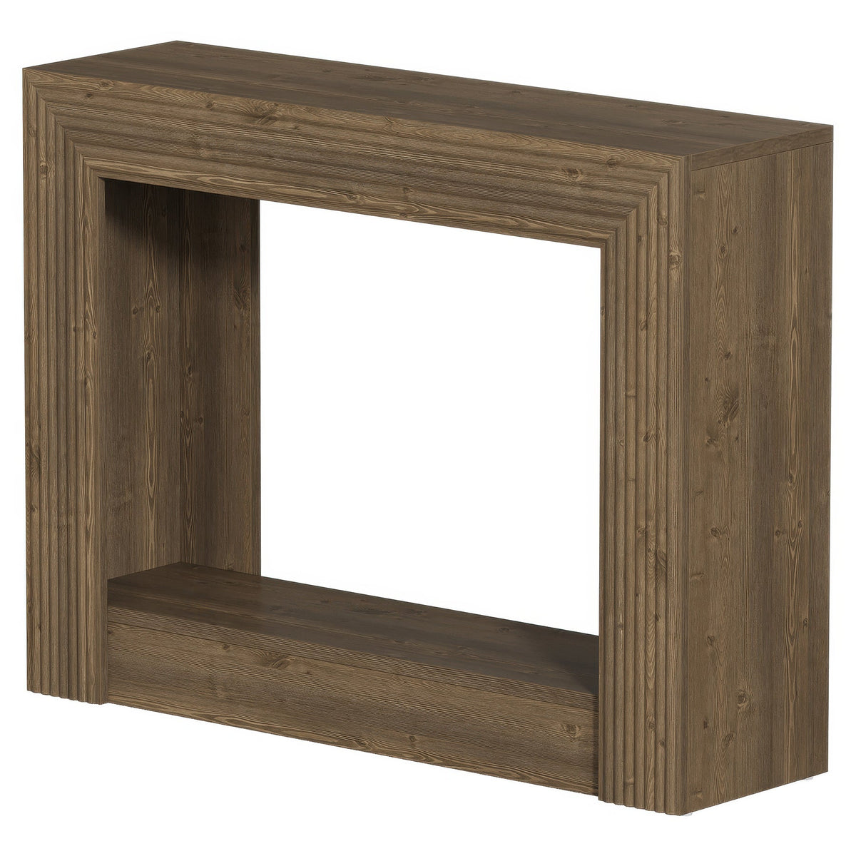 41-Inch Farmhouse Console Table, Narrow Sofa Table with 2-Tier Storage