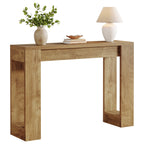 41.3-Inch Wood Console Table for Entryway, Modern Sofa Table with Double Wooden Base
