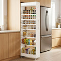 73-Inch 7-Tier Slim Rolling Pantry Cart, Narrow Pull-Out Storage Rack for Kitchen Gaps