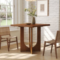 31.5-Inch Square Dining Table, Solid Wood Small Kitchen Table for 2-4 People in Dining Room Small Spaces