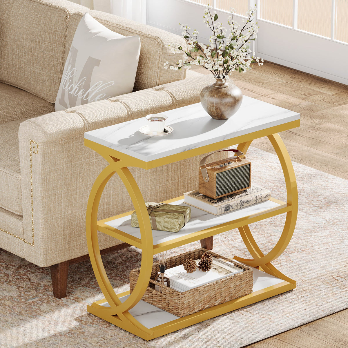 #Colour_White & Gold