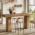 70.9 Inch Extra Long Bar Table for 4-6, Counter Height Pub Table for Kitchen and Home Bar