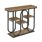 39.4" Console Table, 4-Tier Industrial Sofa Table for Entryway