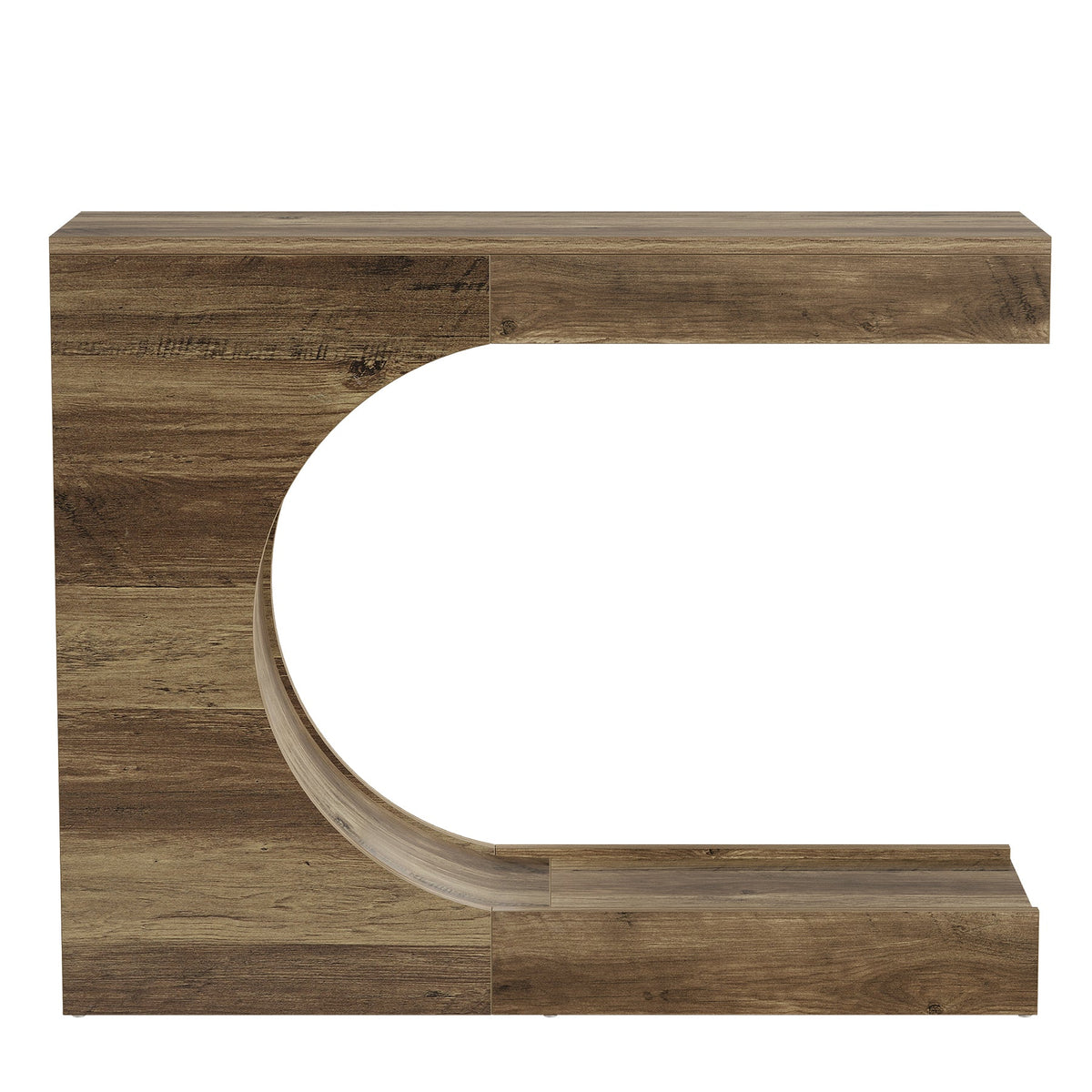 40-Inch Farmhouse Console Table with C-Shaped Design, Small Entryway Table for Foyer and Living Room