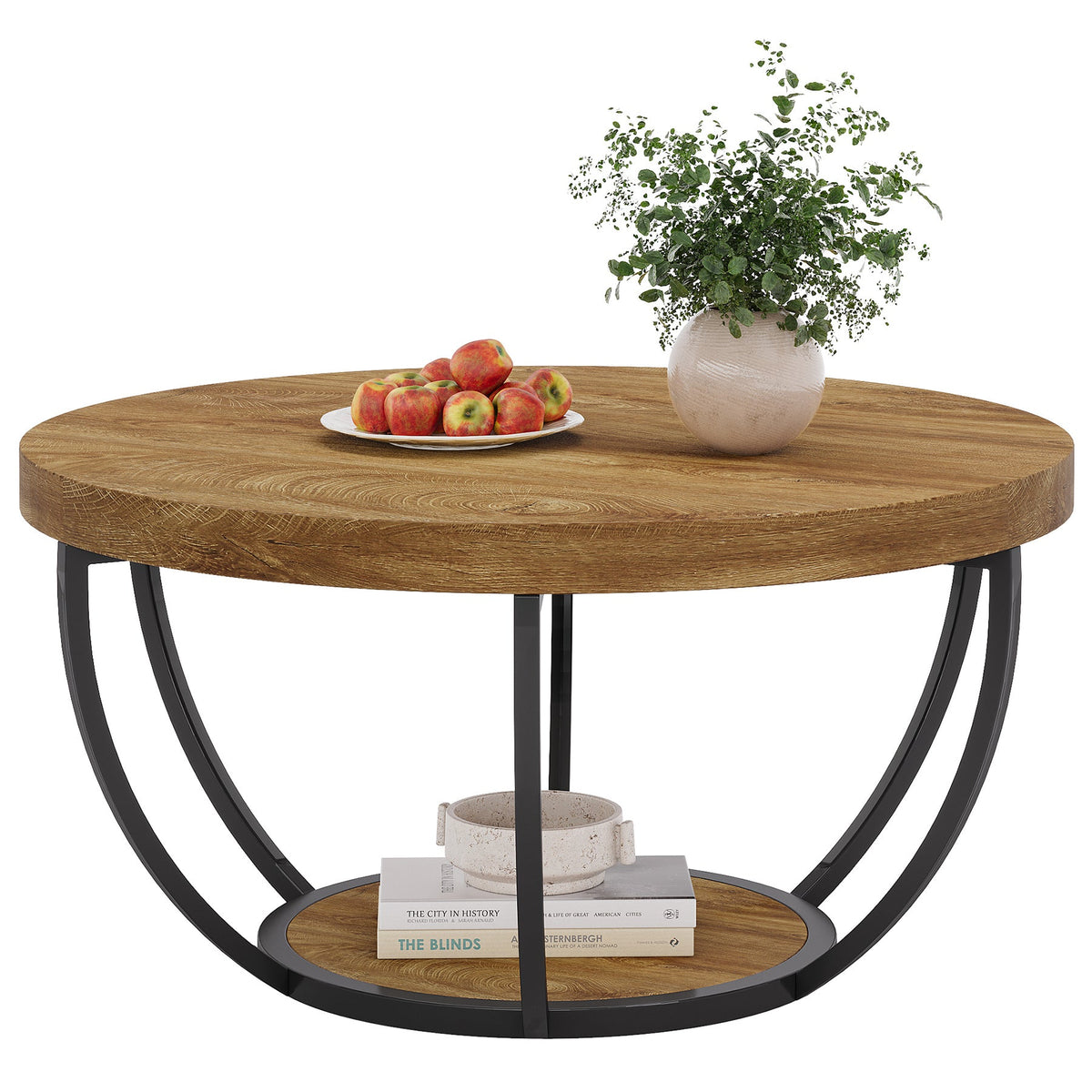 31.7-inch round coffee table
