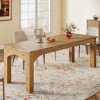 78.7-Inch Solid Wood Dining Table for 6-8, Extra-Long Farmhouse Table for Kitchen