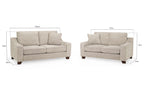 Nebraska Sofa 3+2 Set Stone