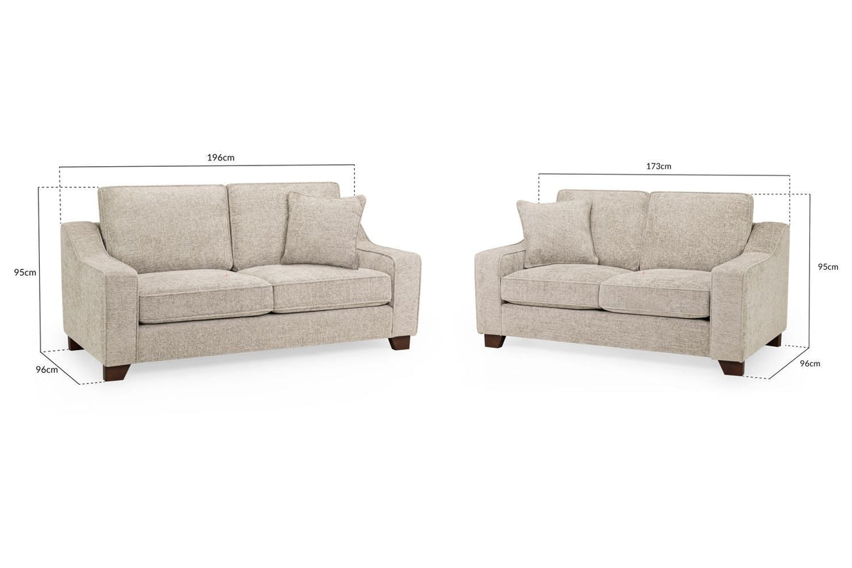 Nebraska Sofa 3+2 Set Stone
