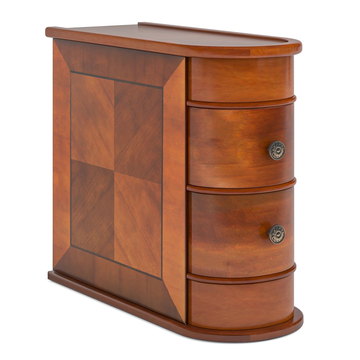 Wood narrow end table