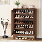 20 Pairs Shoe Cabinet, 6 - Tier Shoe Storage Organizer with Adjustable Shelves