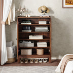 20 Pairs Shoe Cabinet, 6 - Tier Shoe Storage Organizer with Adjustable Shelves