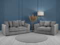Harley Jumbo Sofa 3+2 Set Grey