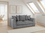 Harley Jumbo Sofa 3 Seater Grey