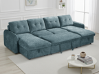 Moscow Sofa Bed U Shape Corner Blue