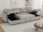 Moscow Sofa Bed U Shape Corner Beige