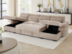 Hudson Sofa Bed U Shape Corner Beige