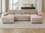 Hudson Sofa Bed U Shape Corner Beige