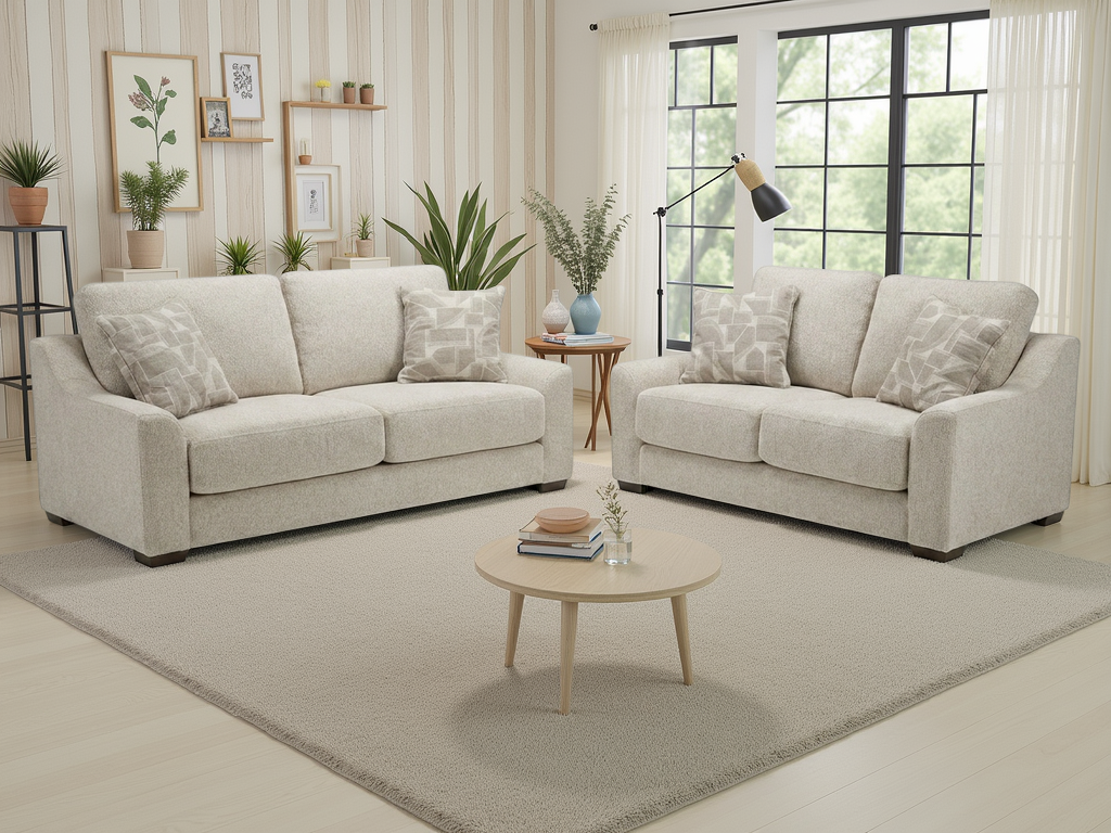 Douglas Sofa 3+2 Set Beige