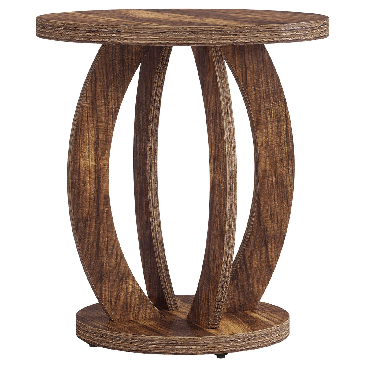 24-inch round farmhouse nightstand