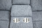 Owen Electric Recliner Sofa Large Corner Grey