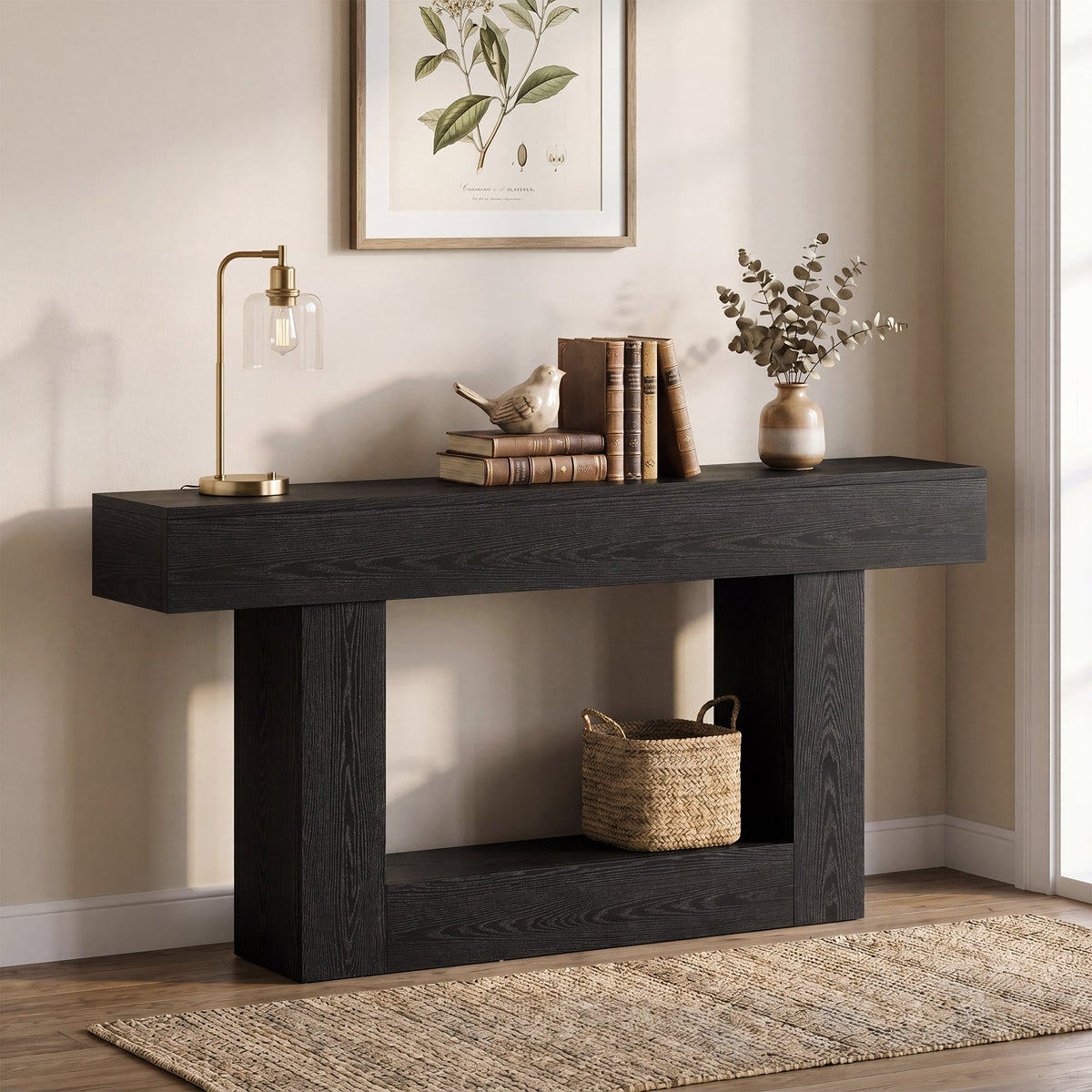 63-inch entryway console table
