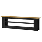 71-Inch Extra Long Shoe Storage Bench with 3-Tier Shelving, Farmhouse Entryway Seating