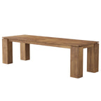 86.61-Inch Two-Person Computer Desk, Extra Long Wood Workstation Table for Home Office Study Room
