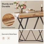 Farmhouse Console Table, 55" Sofa Table Wood Entryway Table