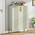 Shoe Cabinet , 6-Tier Shoe Storage Organizer with Adjustable Shelves & Doors