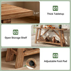 62.99-Inch Solid Wood Console Table, Narrow Design with Storage Shelf for Entryway Living Room and Hallway