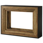 41.3-Inch Console Table with 2-Tier Storage, Farmhouse Hallway Table with Metal Brackets