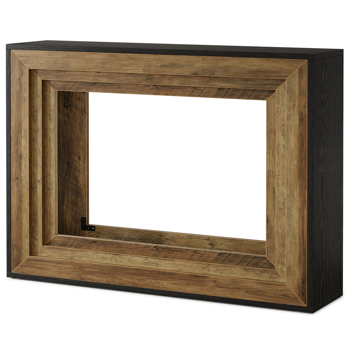 41.3-Inch Console Table with 2-Tier Storage, Farmhouse Hallway Table with Metal Brackets