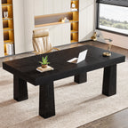 63" Executive Desk, Industrial Computer Desk for Home Office