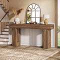 63" Rustic Wood Console Table - Farmhouse Sofa Table